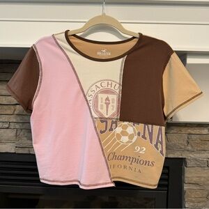 New Without Tags Hollister Patch Design Crop Top. Size XL